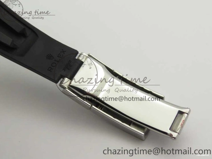 Daytona SS 1:1 Edition Noob Strap Black Best Rubber (Free SA4130 on Dial 904L Blue Extra Case Strap) 116519 0411